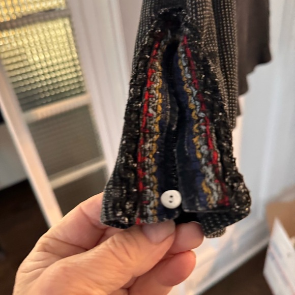 Soft surroundings womens Cobi Thermal velvet trim gray ashy wash Size SP - Picture 4 of 13